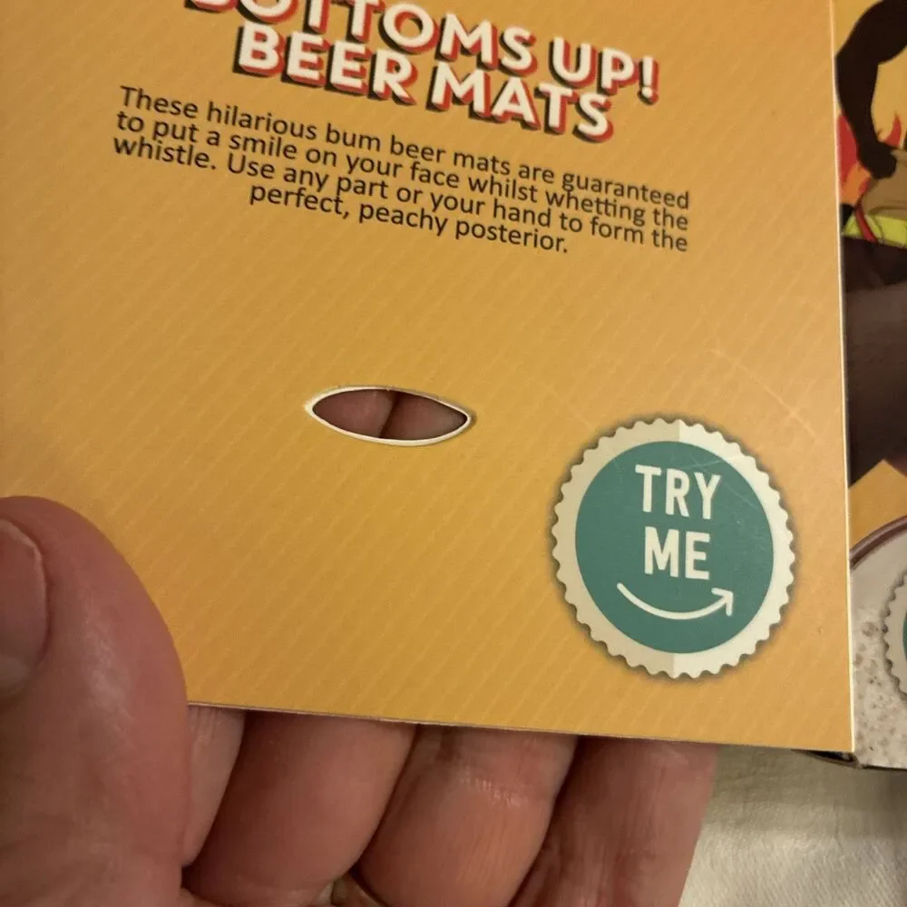 Bottoms Up! 10 Funny Beer Coasters Use your hand to Make Butt Cracks Men Women